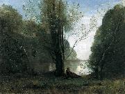 Jean-Baptiste-Camille Corot The Solitude oil painting reproduction